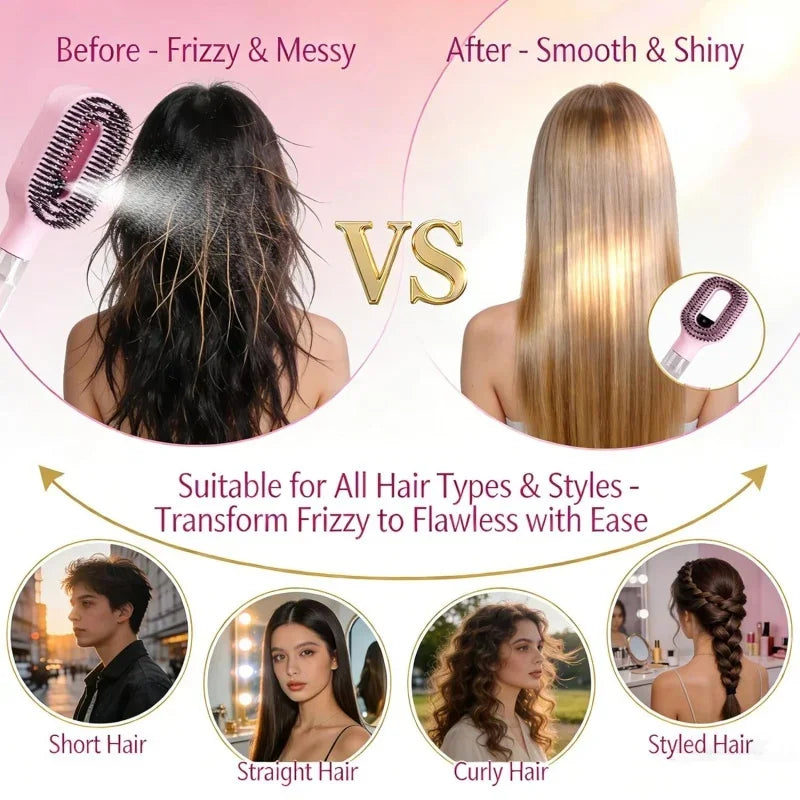 2in1 MistFlow Detangling Hair Brush